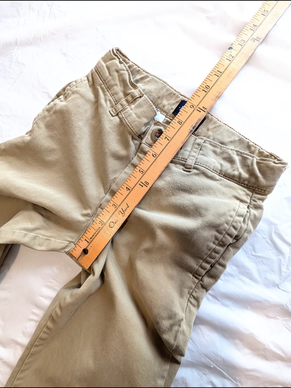 Childrens Place Boys Khaki Tan Chino Dress Pants School Uniform Size 7 READ DESC